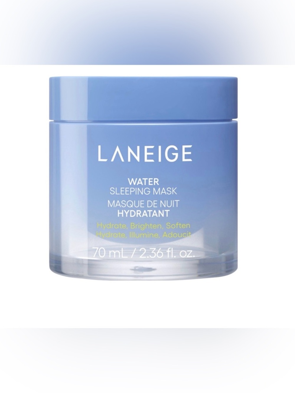 LANEIGE Blue Water Sleeping Mask - Overnight Hydration 70ml. Brand New in Box